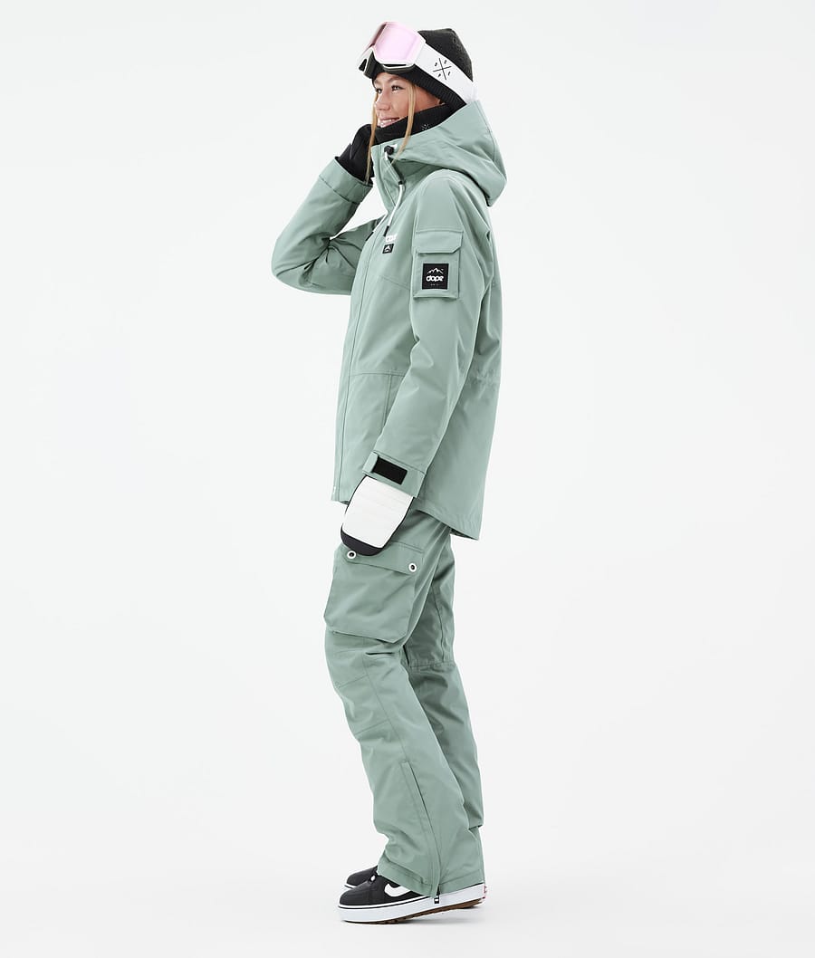 Chaqueta Snowboard Dope Adept W Mujer Verde | 572-BTULVS