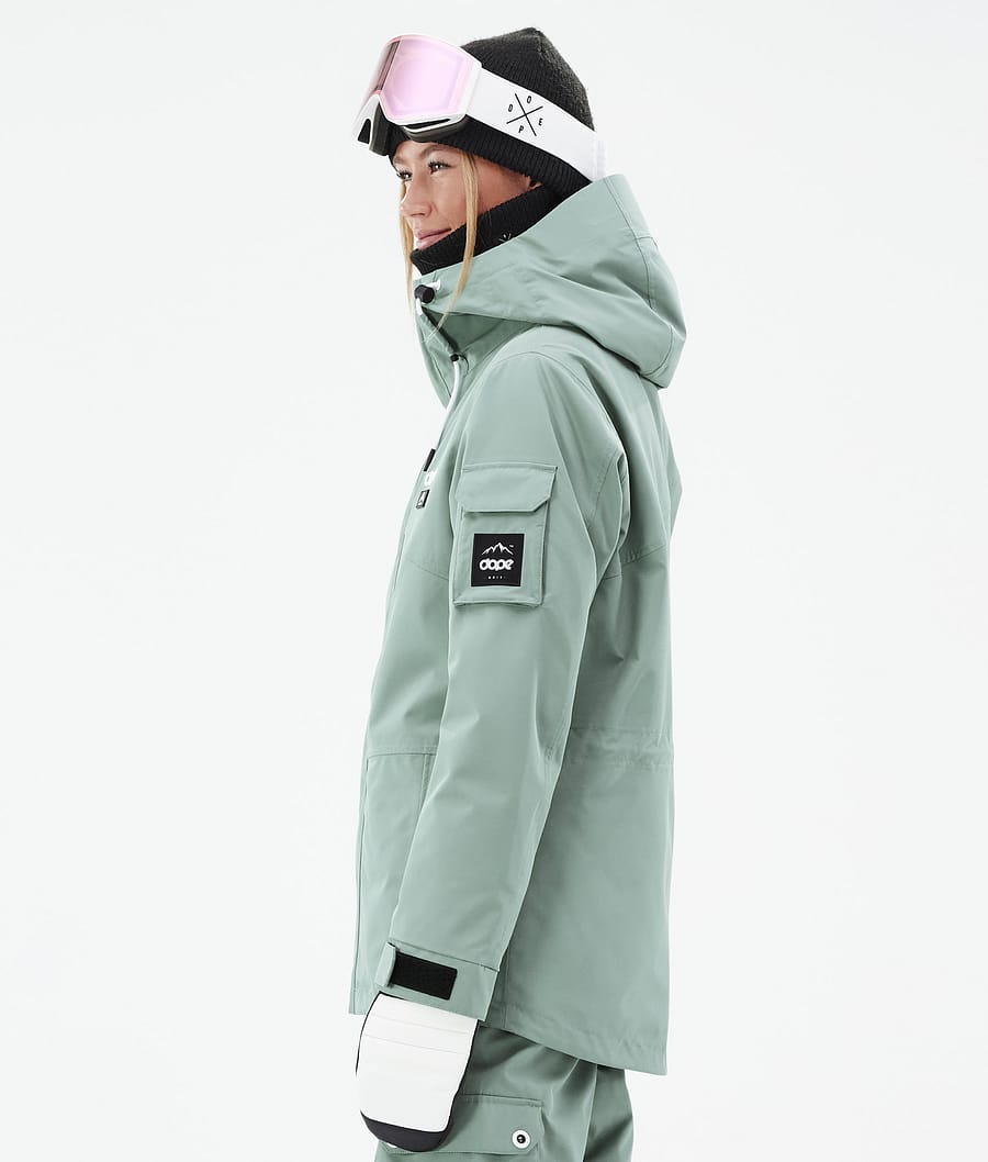 Chaqueta Snowboard Dope Adept W Mujer Verde | 572-BTULVS