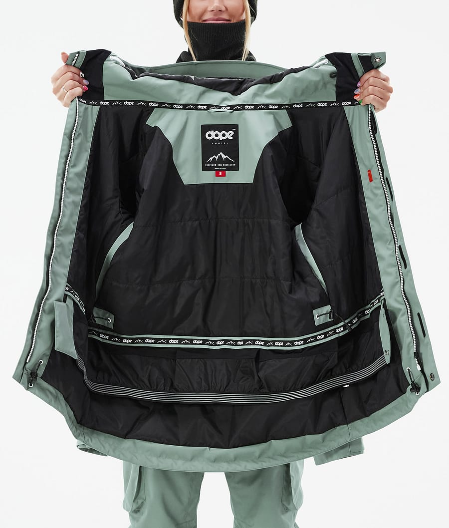 Chaqueta Snowboard Dope Adept W Mujer Verde | 572-BTULVS