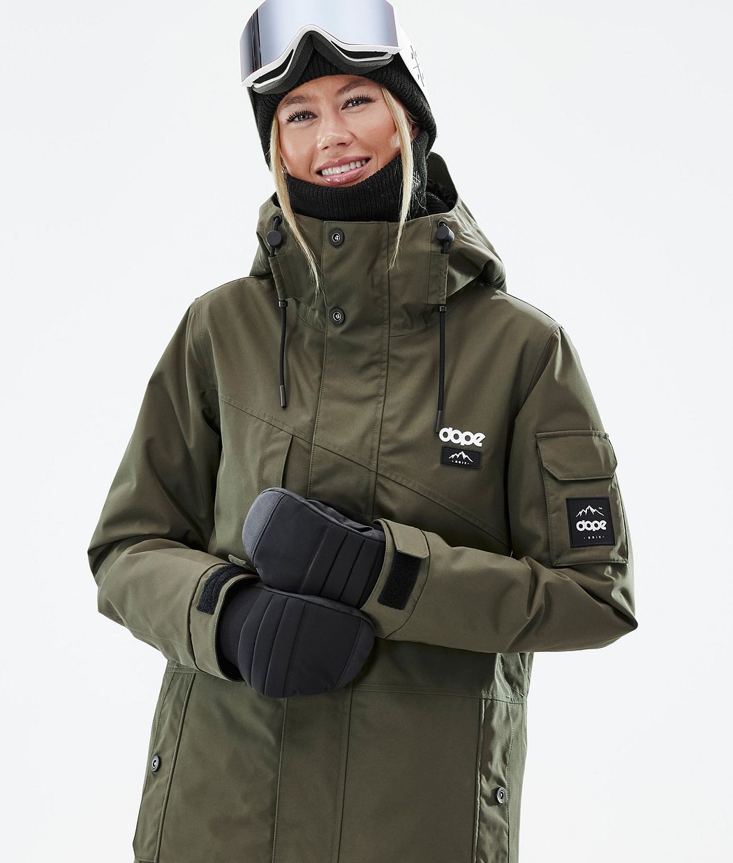 Chaqueta Snowboard Dope Adept W Mujer Verde Oliva Verde | 791-NGFWHU
