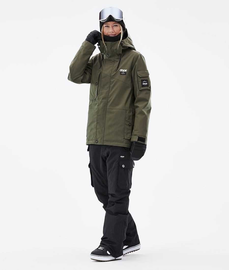 Chaqueta Snowboard Dope Adept W Mujer Verde Oliva Verde | 791-NGFWHU