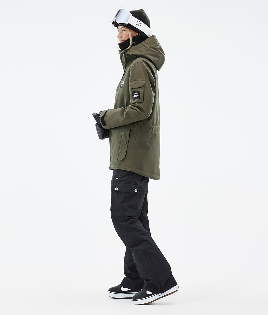 Chaqueta Snowboard Dope Adept W Mujer Verde Oliva Verde | 791-NGFWHU