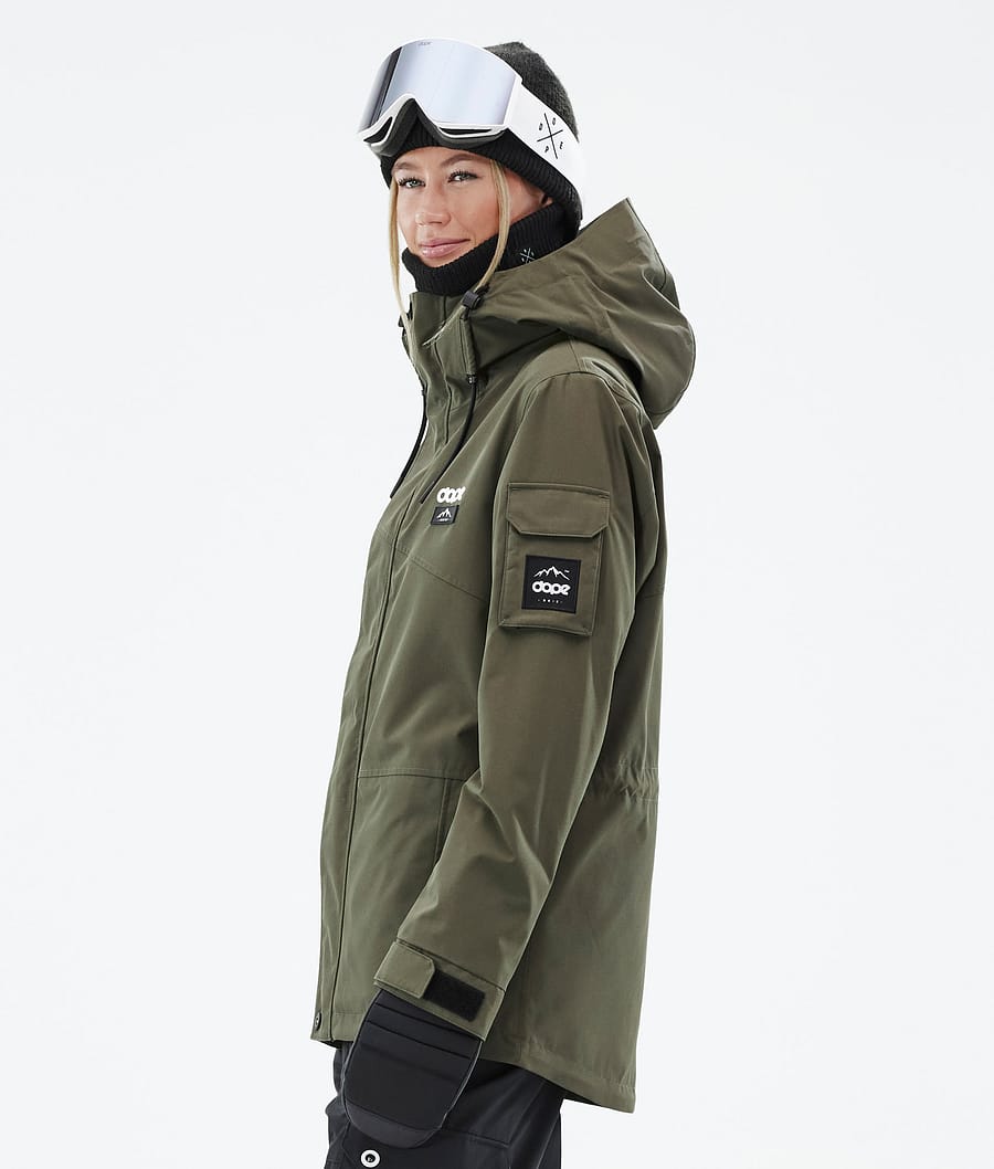 Chaqueta Snowboard Dope Adept W Mujer Verde Oliva Verde | 791-NGFWHU