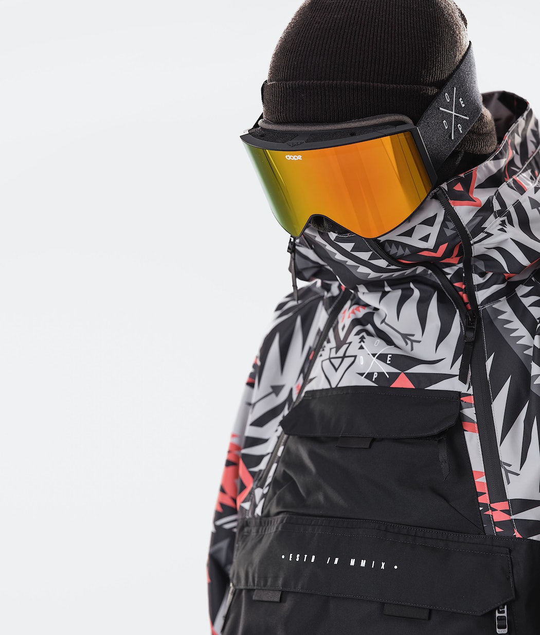 Chaqueta Snowboard Dope Akin 2020 Hombre Rojas Negras | 132-YQKHXO