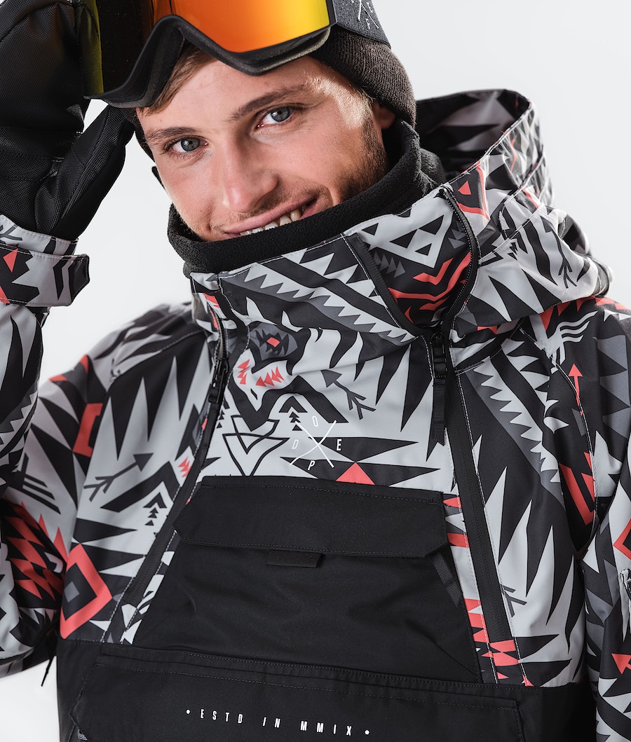 Chaqueta Snowboard Dope Akin 2020 Hombre Rojas Negras | 132-YQKHXO