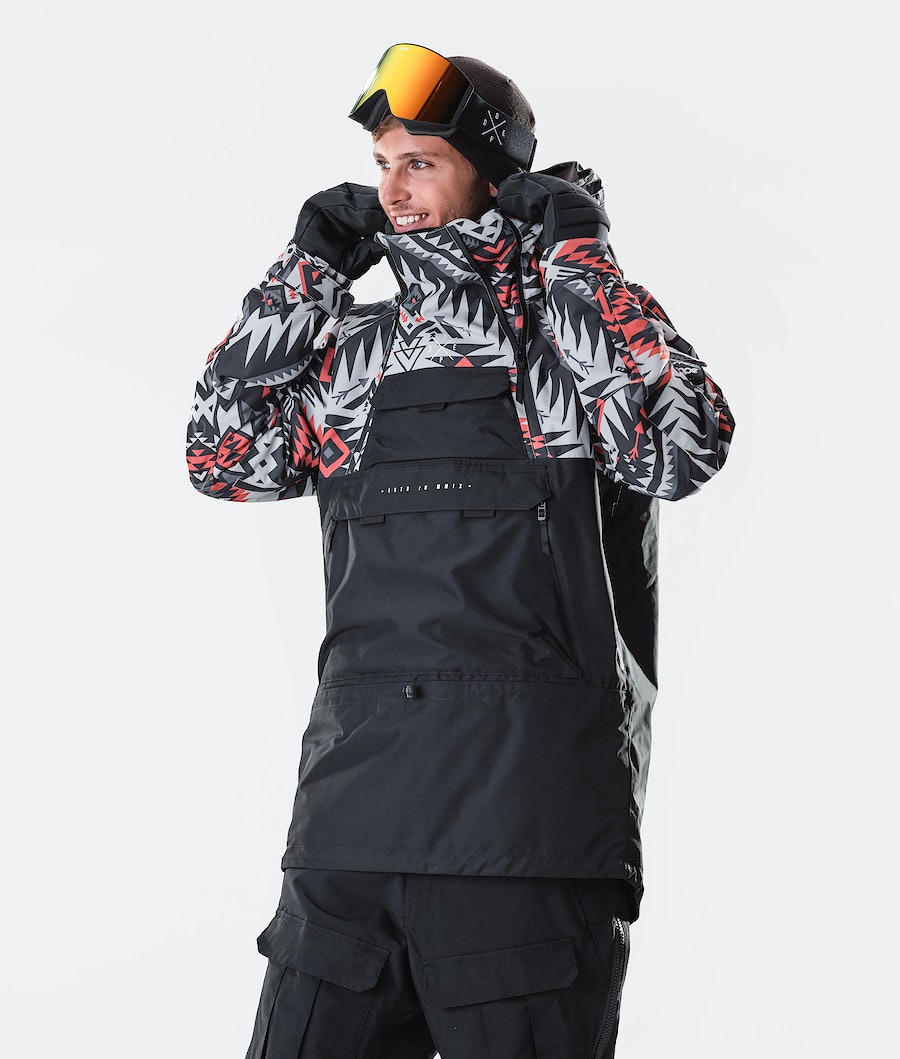 Chaqueta Snowboard Dope Akin 2020 Hombre Rojas Negras | 132-YQKHXO