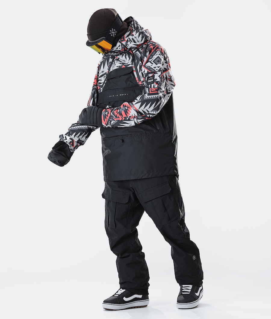 Chaqueta Snowboard Dope Akin 2020 Hombre Rojas Negras | 132-YQKHXO