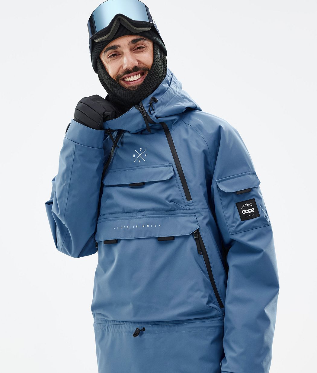 Chaqueta Snowboard Dope Akin Hombre Azules Gris | 748-SWTZEN