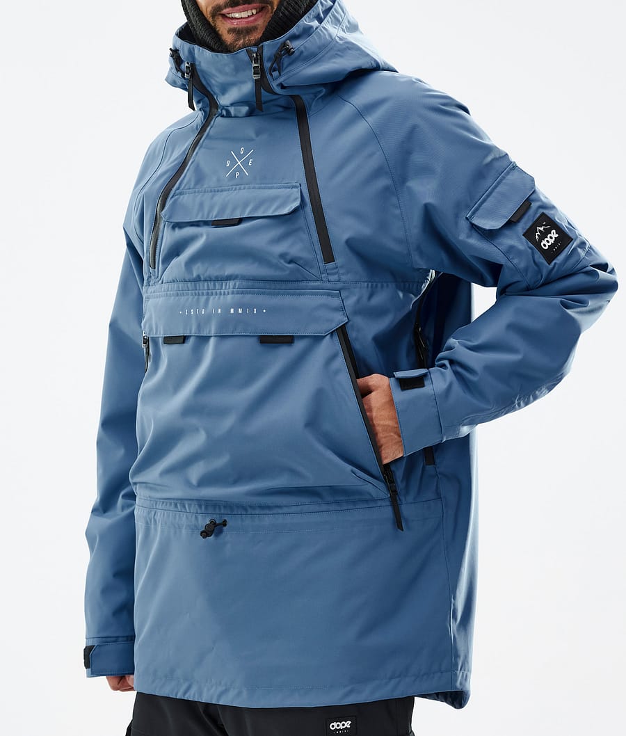 Chaqueta Snowboard Dope Akin Hombre Azules Gris | 748-SWTZEN