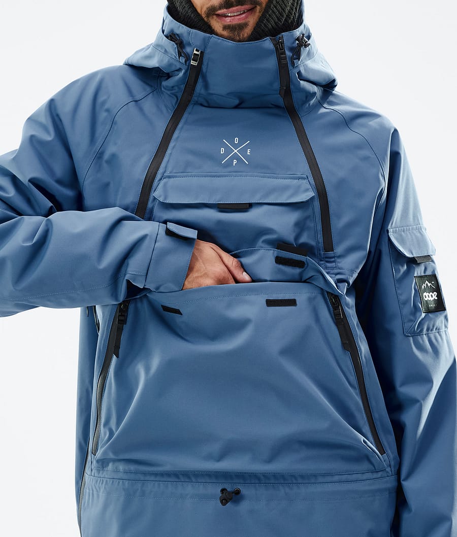Chaqueta Snowboard Dope Akin Hombre Azules Gris | 748-SWTZEN