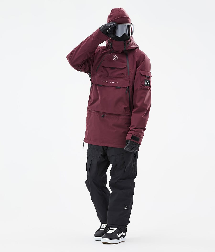Chaqueta Snowboard Dope Akin Hombre Burdeos | 580-ZGXJIL
