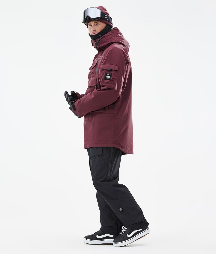 Chaqueta Snowboard Dope Akin Hombre Burdeos | 580-ZGXJIL
