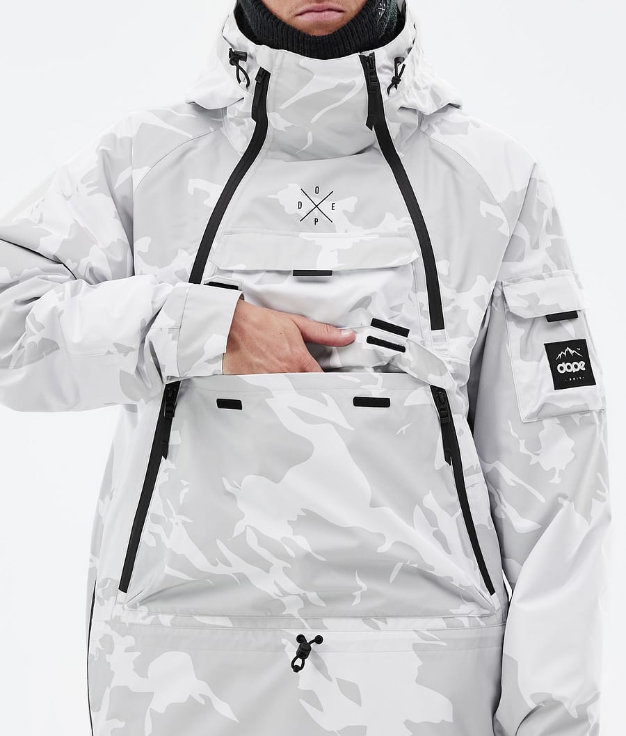 Chaqueta Snowboard Dope Akin Hombre Gris Camuflaje | 165-UPQHIC