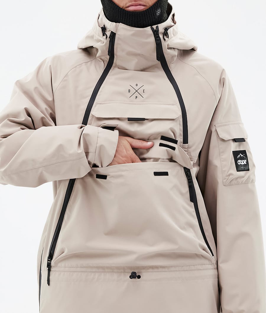 Chaqueta Snowboard Dope Akin Hombre Marrones | 285-RHTSJV