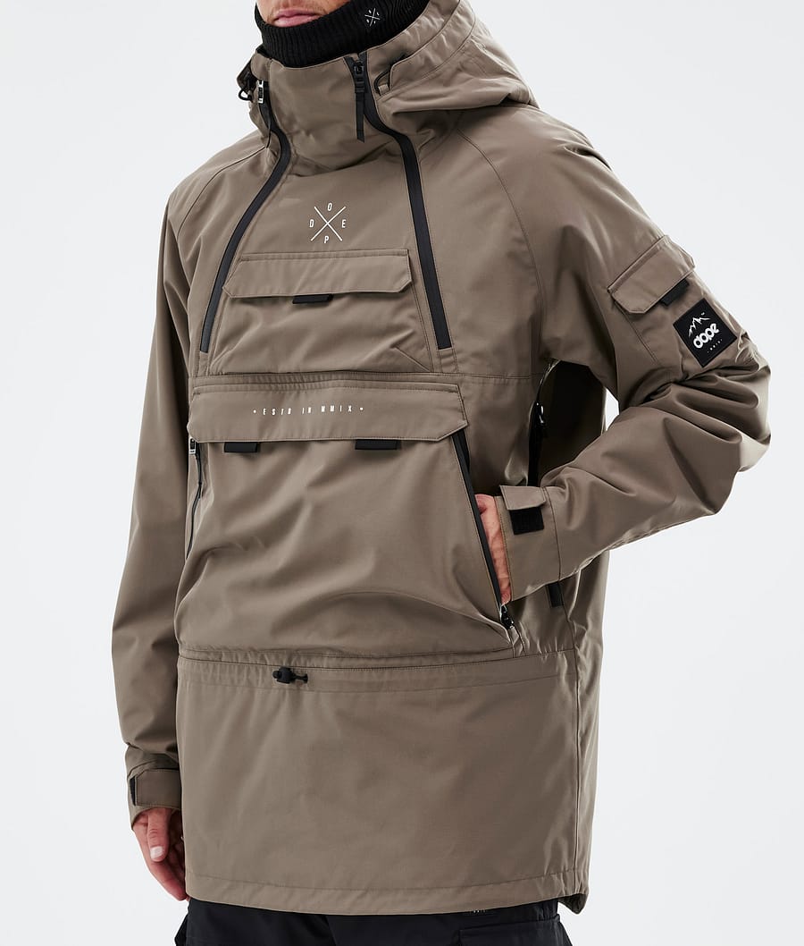Chaqueta Snowboard Dope Akin Hombre Marrones Oscuro | 623-LBSDRN