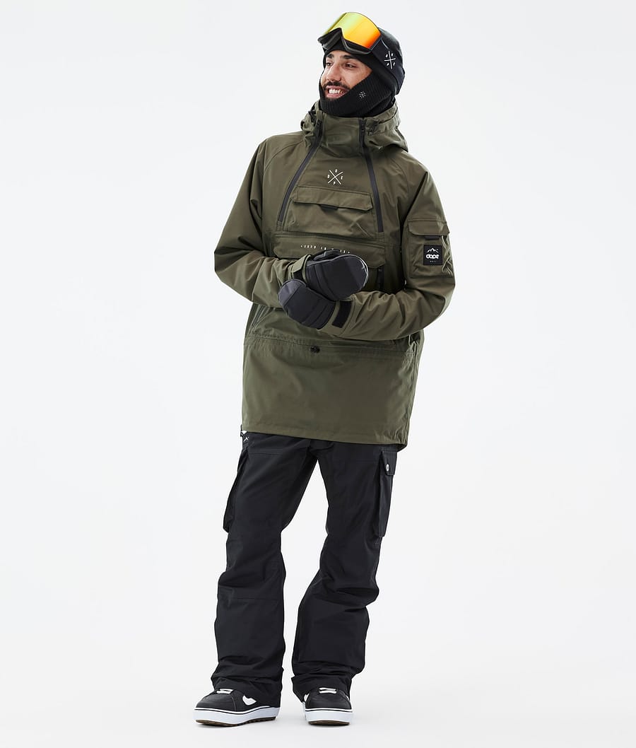 Chaqueta Snowboard Dope Akin Hombre Verde Oliva Verde | 957-FBEGCD