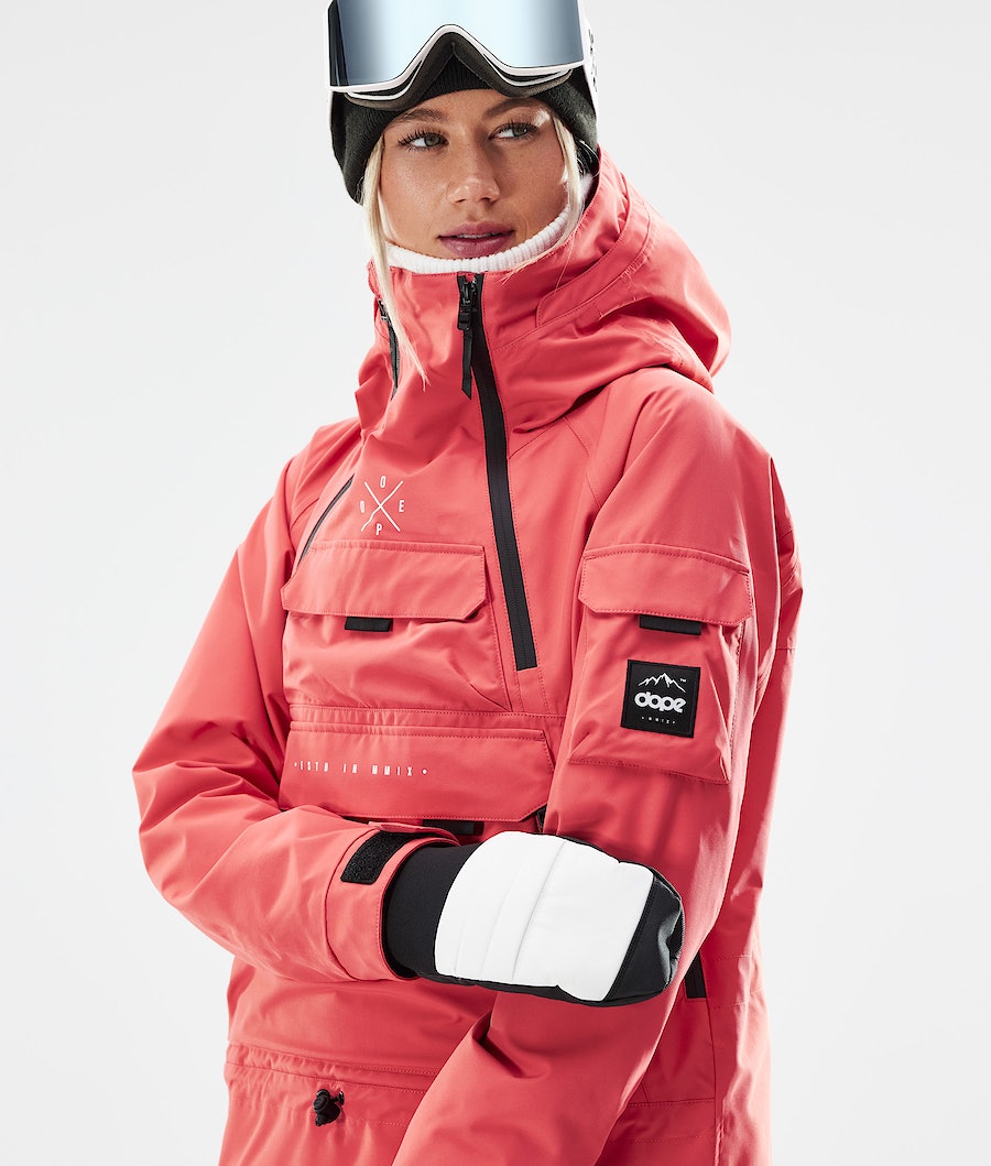 Chaqueta Snowboard Dope Akin W 2021 Mujer Coral | 569-RQGUEH