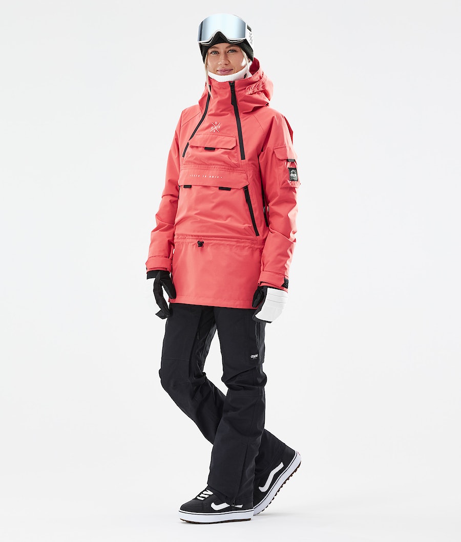 Chaqueta Snowboard Dope Akin W 2021 Mujer Coral | 569-RQGUEH