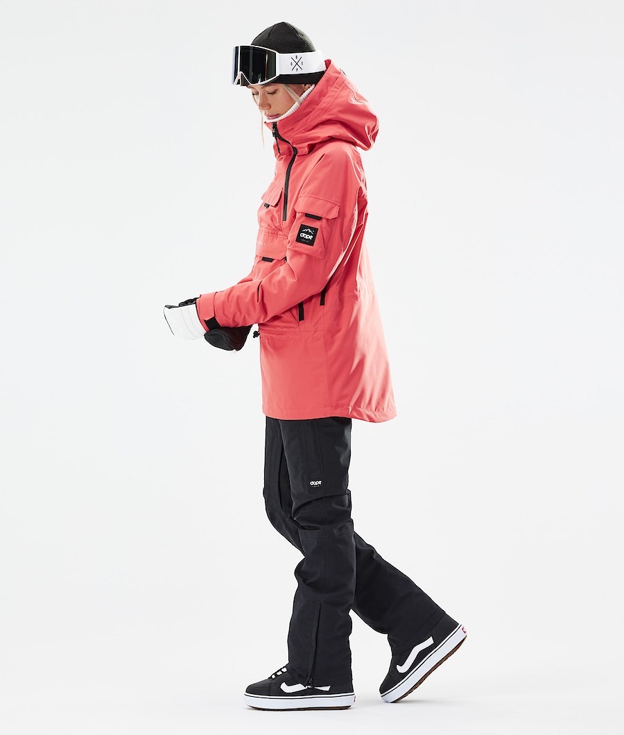 Chaqueta Snowboard Dope Akin W 2021 Mujer Coral | 569-RQGUEH