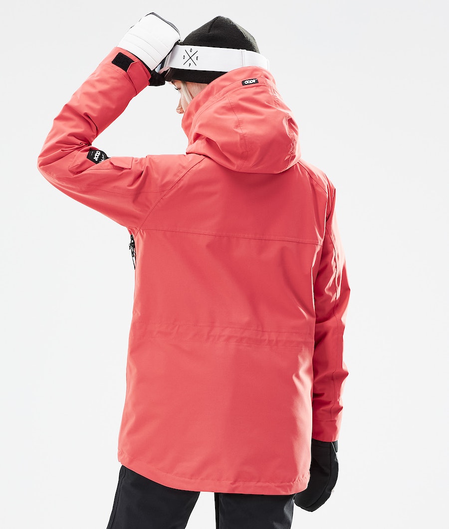 Chaqueta Snowboard Dope Akin W 2021 Mujer Coral | 569-RQGUEH