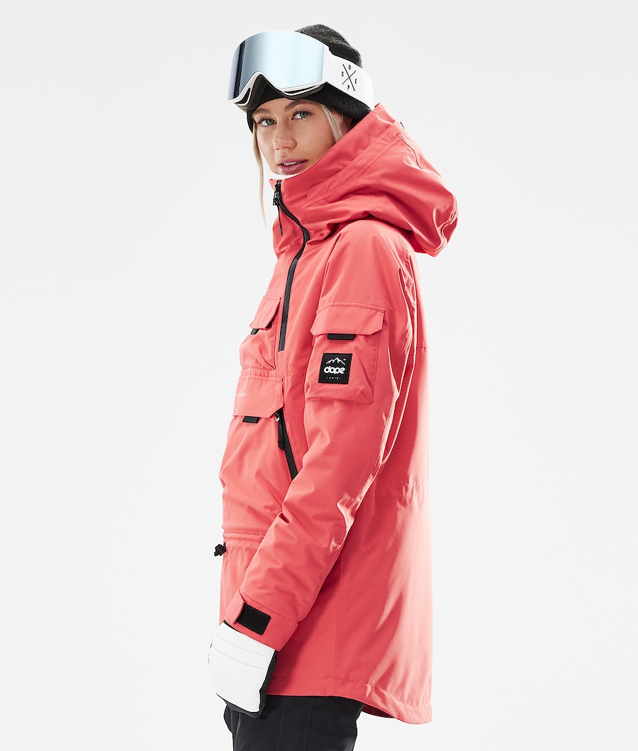 Chaqueta Snowboard Dope Akin W 2021 Mujer Coral | 569-RQGUEH