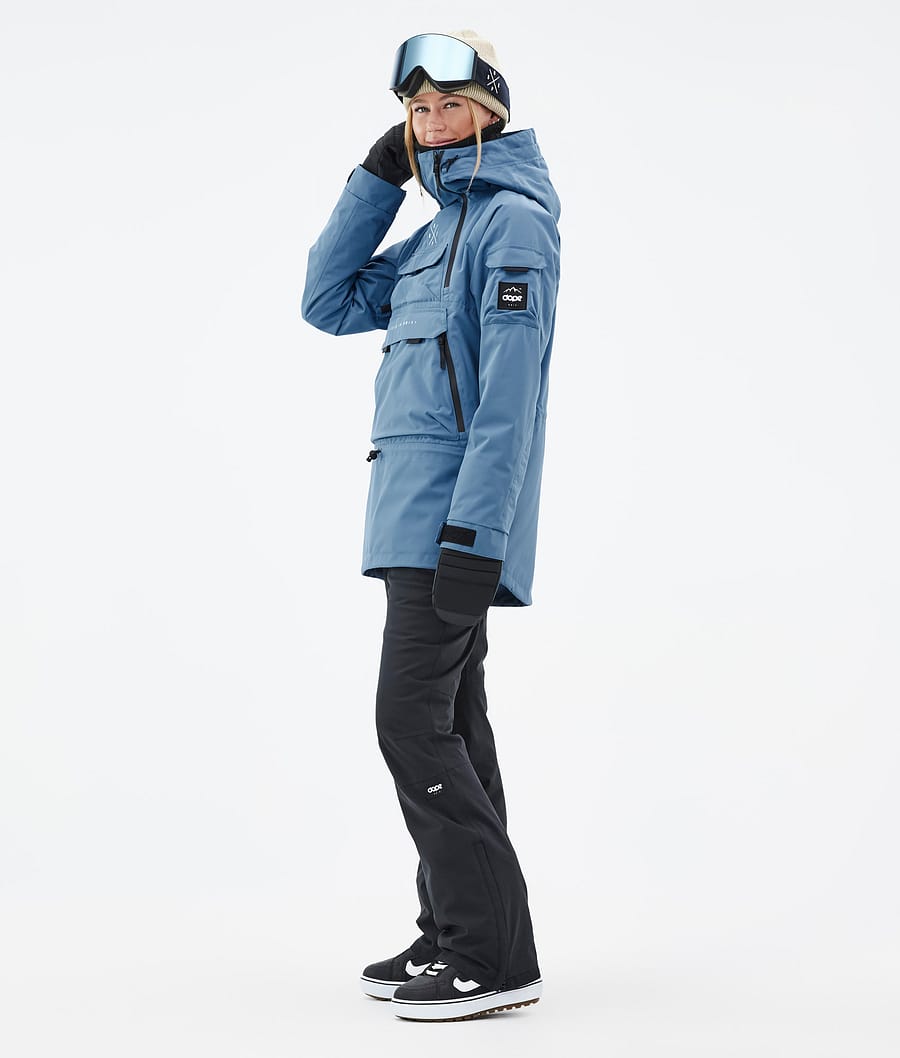Chaqueta Snowboard Dope Akin W Mujer Azules Gris | 812-ZUPNRY