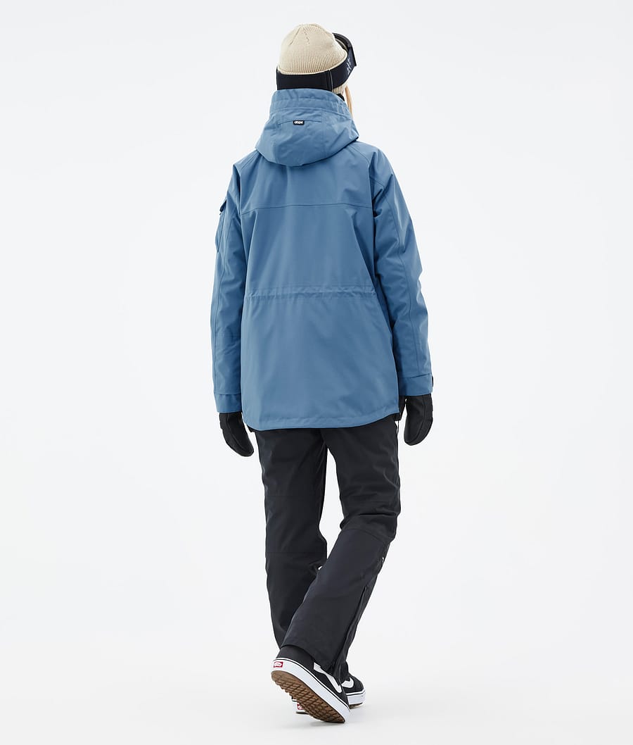 Chaqueta Snowboard Dope Akin W Mujer Azules Gris | 812-ZUPNRY