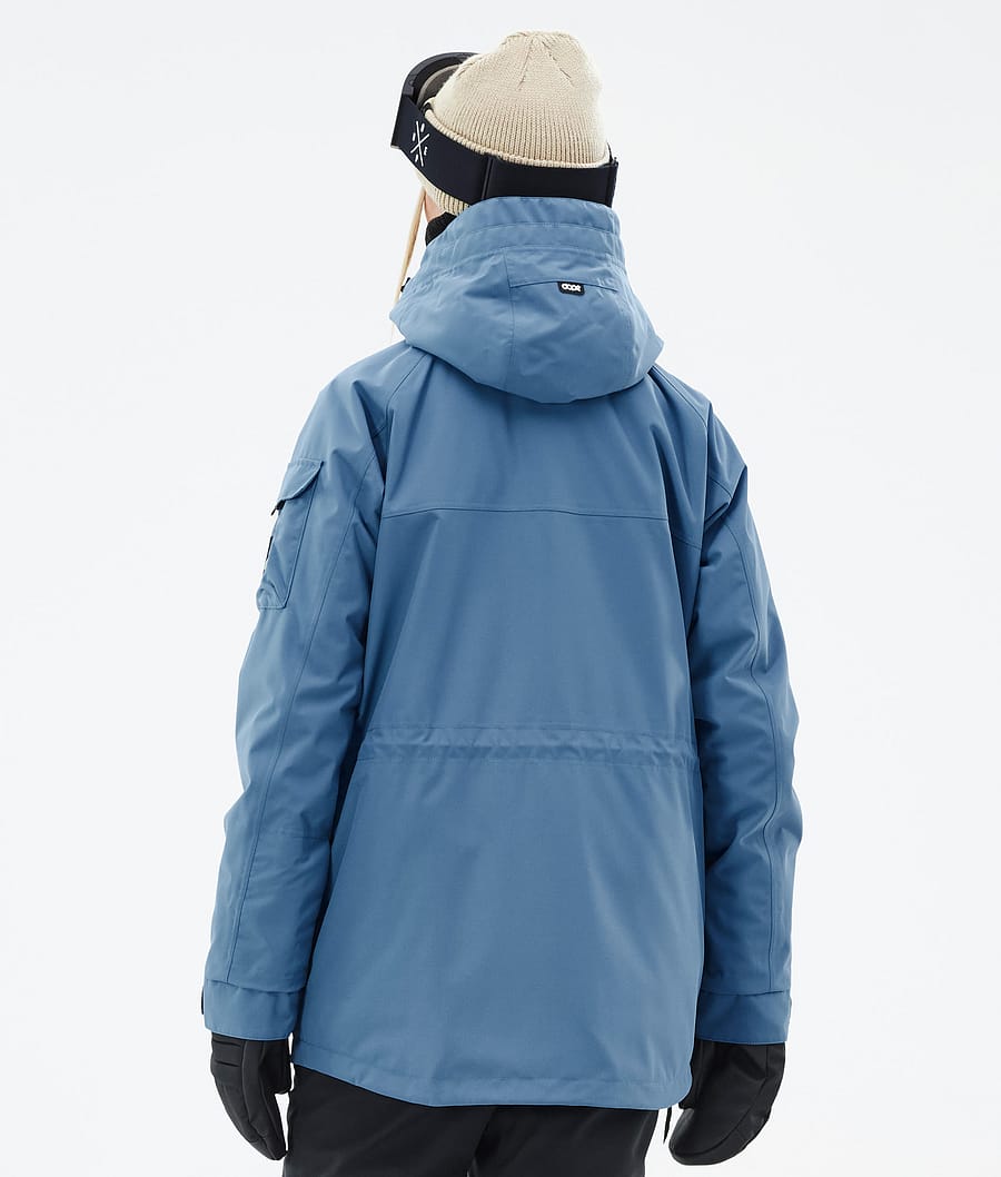 Chaqueta Snowboard Dope Akin W Mujer Azules Gris | 812-ZUPNRY