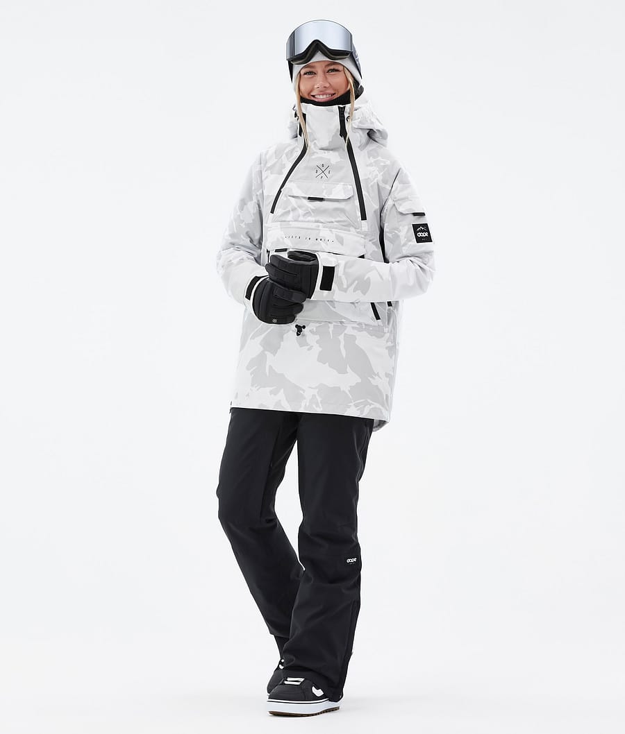 Chaqueta Snowboard Dope Akin W Mujer Gris Camuflaje | 581-BMUHAL