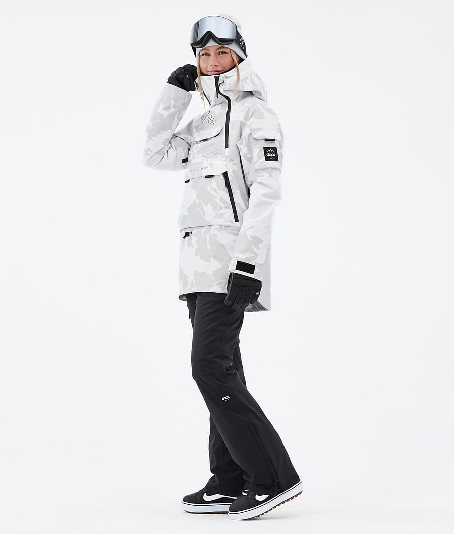 Chaqueta Snowboard Dope Akin W Mujer Gris Camuflaje | 581-BMUHAL