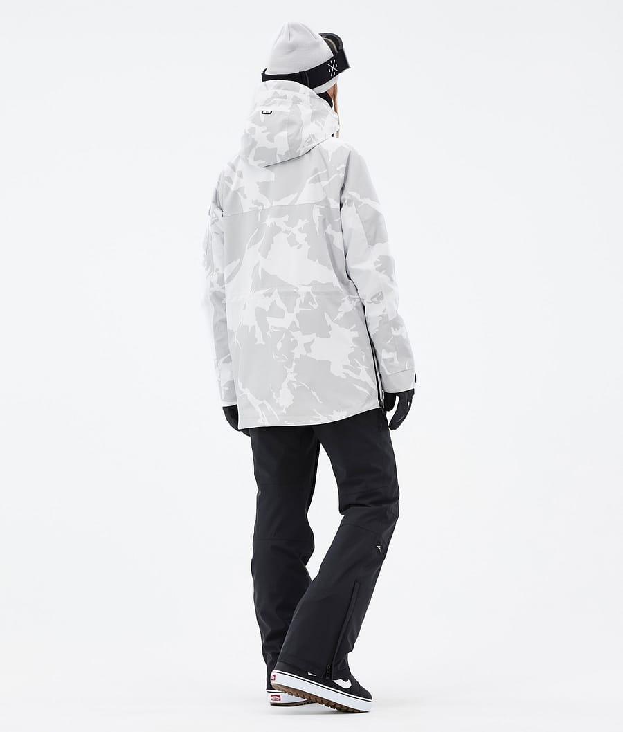 Chaqueta Snowboard Dope Akin W Mujer Gris Camuflaje | 581-BMUHAL
