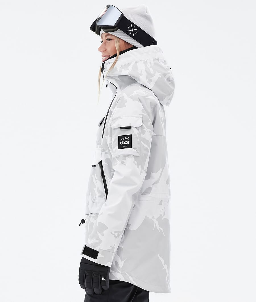 Chaqueta Snowboard Dope Akin W Mujer Gris Camuflaje | 581-BMUHAL