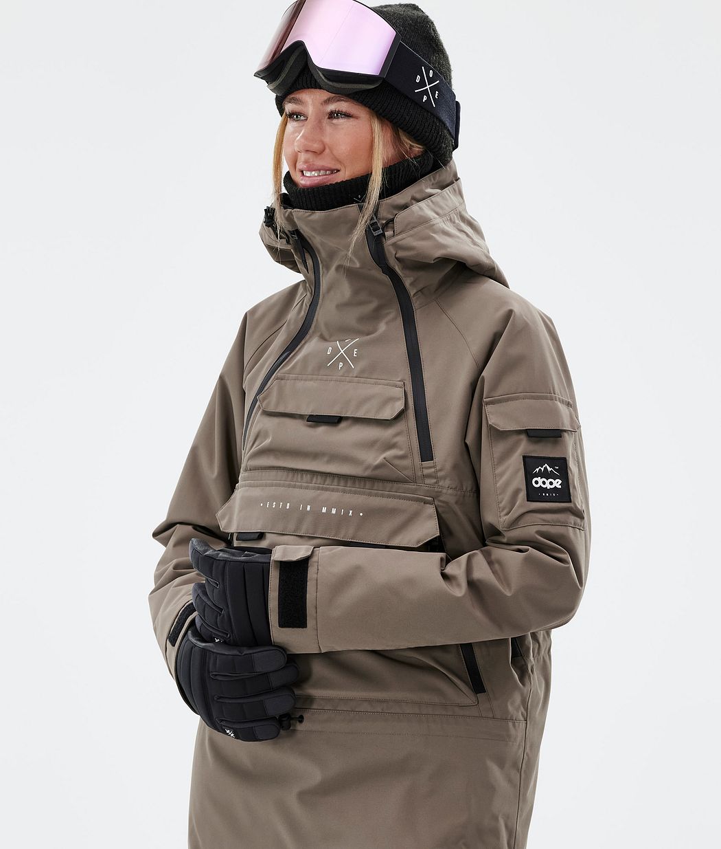 Chaqueta Snowboard Dope Akin W Mujer Marrones Oscuro | 691-HJKQAG