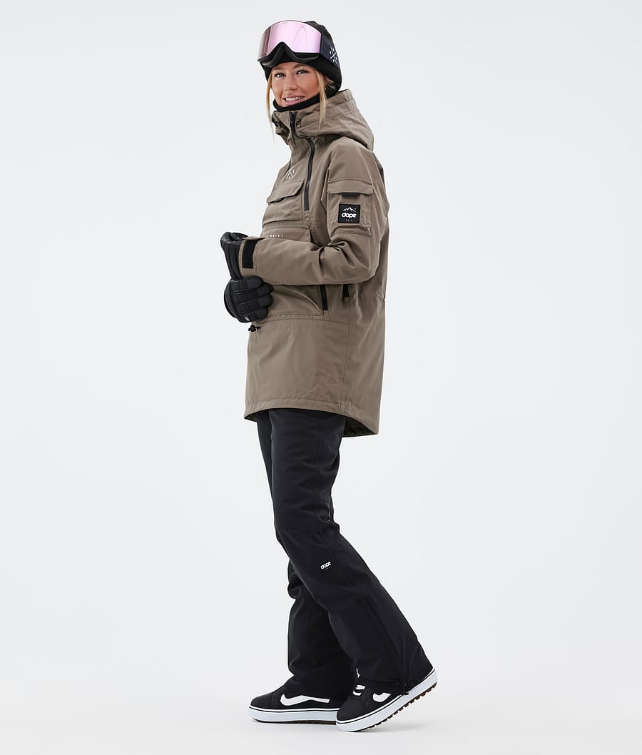 Chaqueta Snowboard Dope Akin W Mujer Marrones Oscuro | 691-HJKQAG