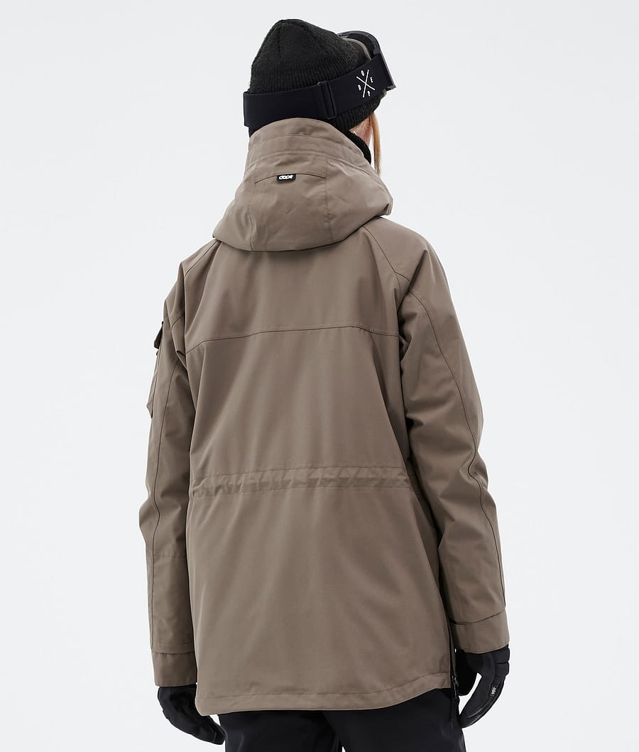 Chaqueta Snowboard Dope Akin W Mujer Marrones Oscuro | 691-HJKQAG