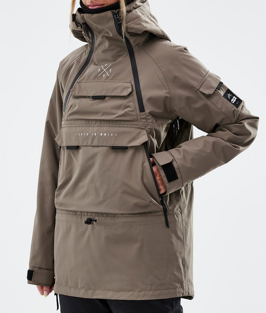 Chaqueta Snowboard Dope Akin W Mujer Marrones Oscuro | 691-HJKQAG