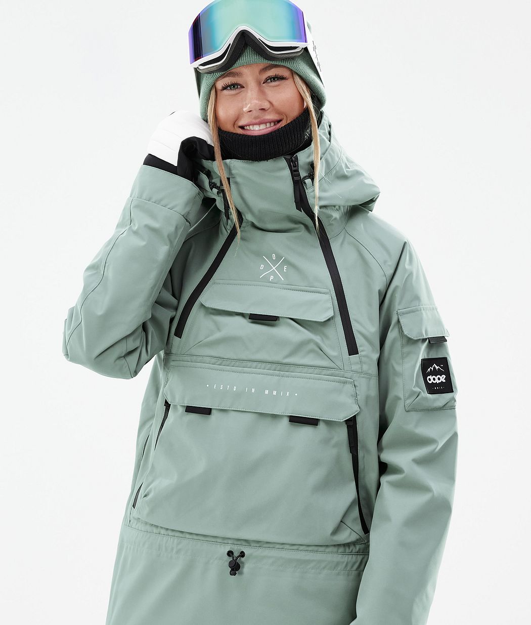 Chaqueta Snowboard Dope Akin W Mujer Verde | 079-PWSITL