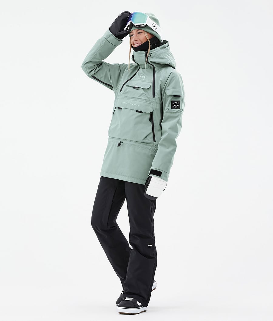 Chaqueta Snowboard Dope Akin W Mujer Verde | 079-PWSITL