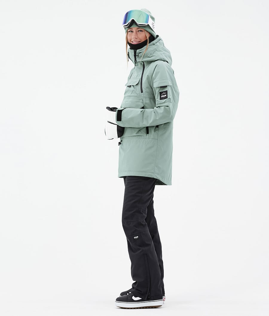Chaqueta Snowboard Dope Akin W Mujer Verde | 079-PWSITL