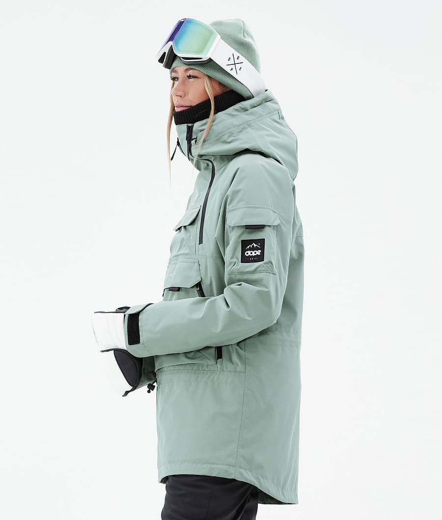 Chaqueta Snowboard Dope Akin W Mujer Verde | 079-PWSITL