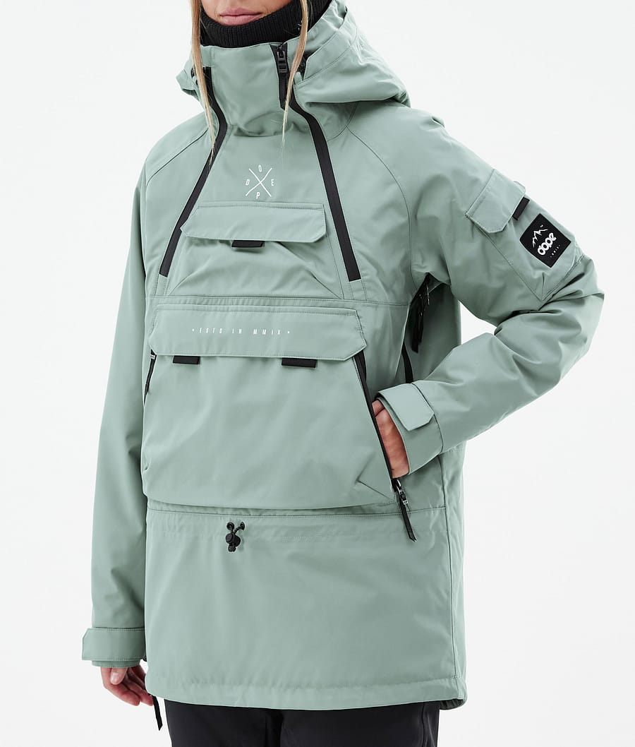Chaqueta Snowboard Dope Akin W Mujer Verde | 079-PWSITL