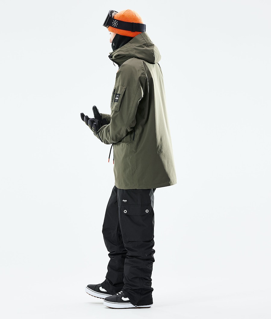 Chaqueta Snowboard Dope Annok 2021 Hombre Verde Oliva Verde Negras | 293-GCYQJR