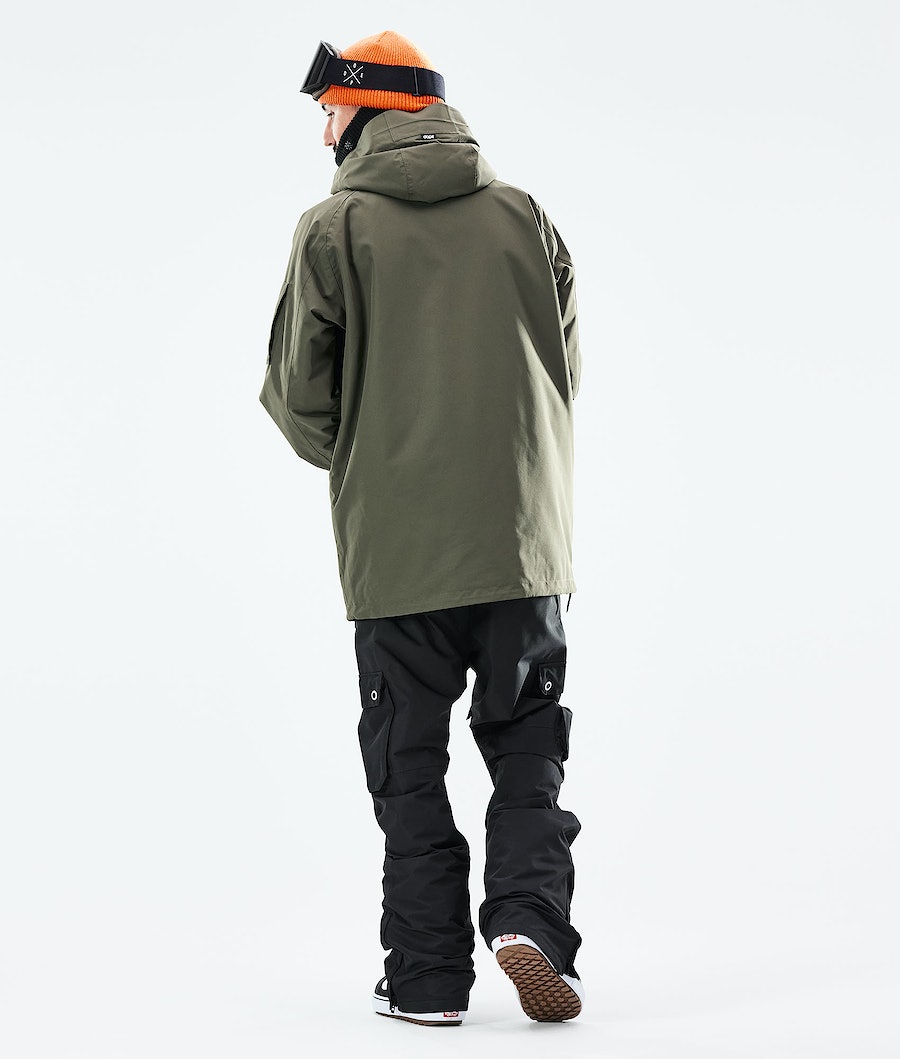 Chaqueta Snowboard Dope Annok 2021 Hombre Verde Oliva Verde Negras | 293-GCYQJR