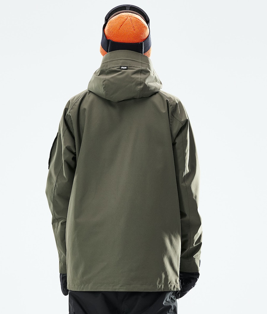 Chaqueta Snowboard Dope Annok 2021 Hombre Verde Oliva Verde Negras | 293-GCYQJR