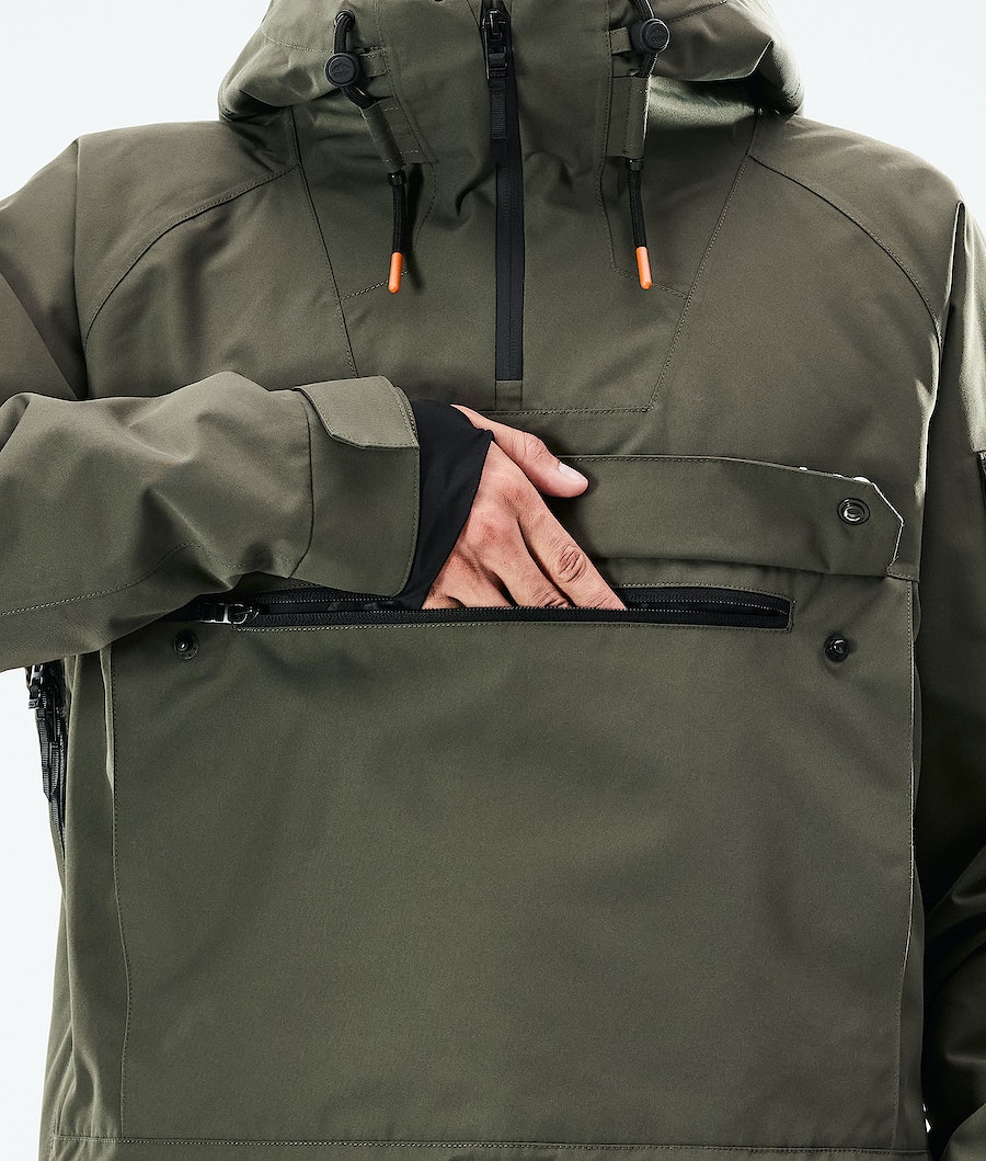 Chaqueta Snowboard Dope Annok 2021 Hombre Verde Oliva Verde Negras | 293-GCYQJR