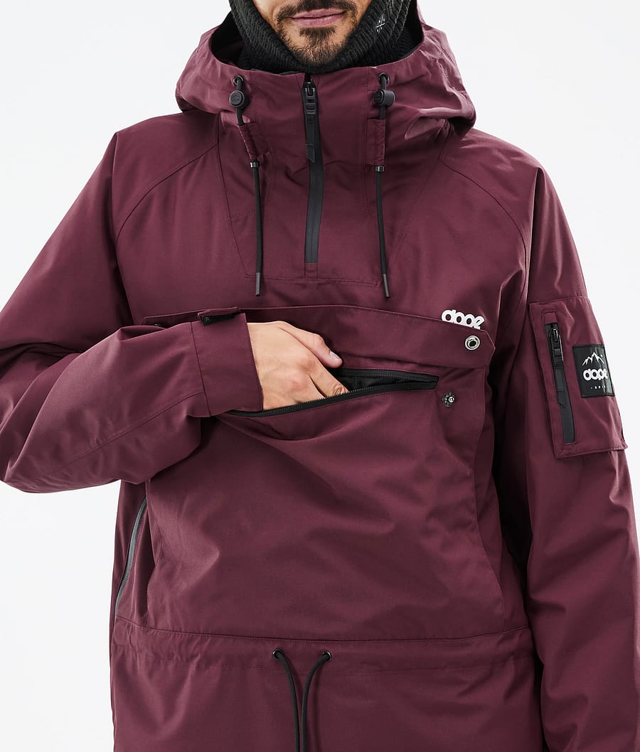 Chaqueta Snowboard Dope Annok Hombre Burdeos | 432-DFTILH