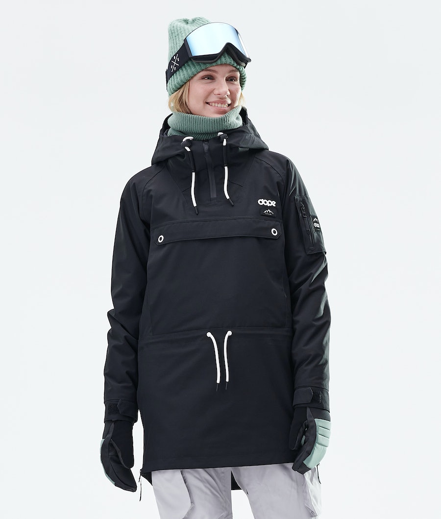 Chaqueta Snowboard Dope Annok Long W Mujer Negras | 543-PGZQVN