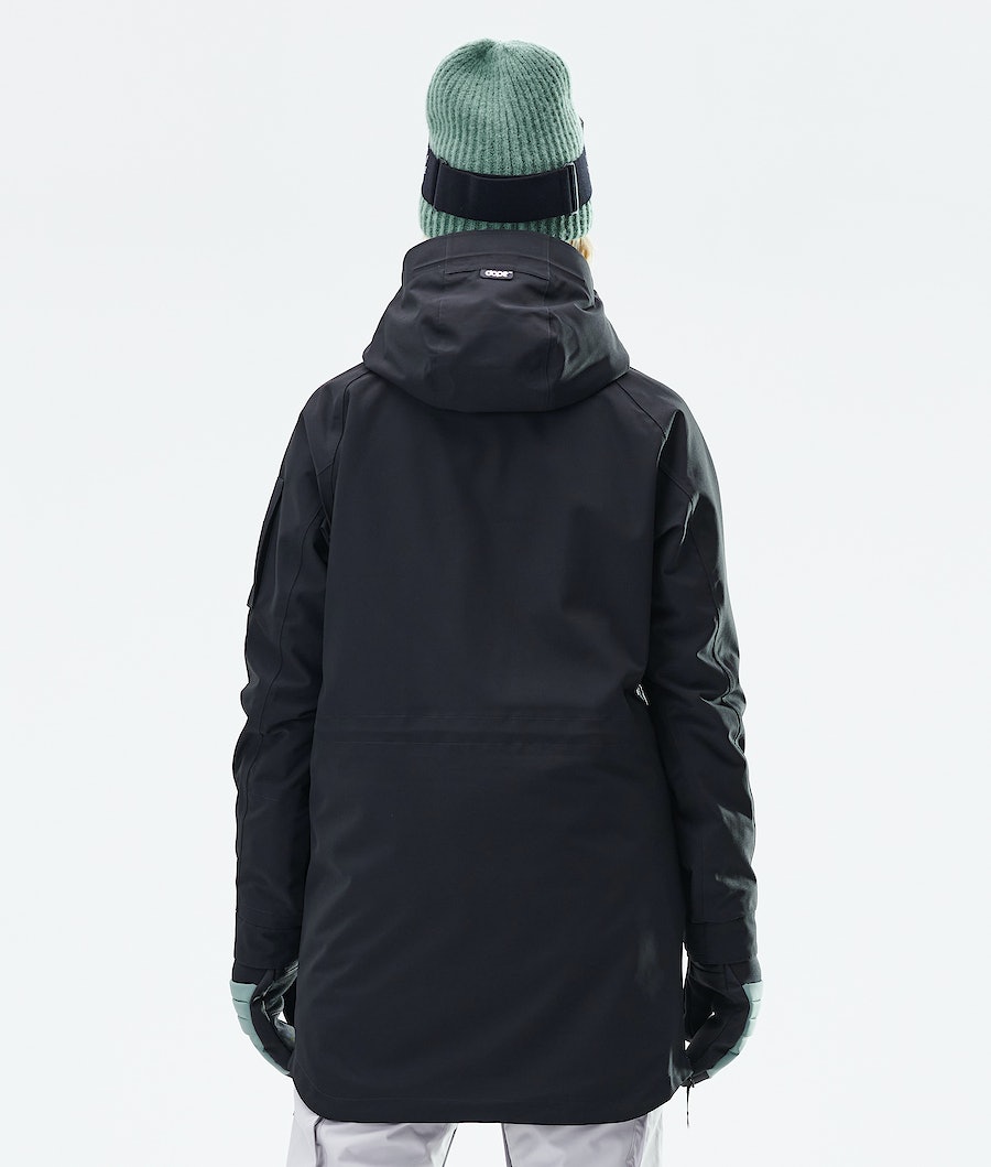 Chaqueta Snowboard Dope Annok Long W Mujer Negras | 543-PGZQVN