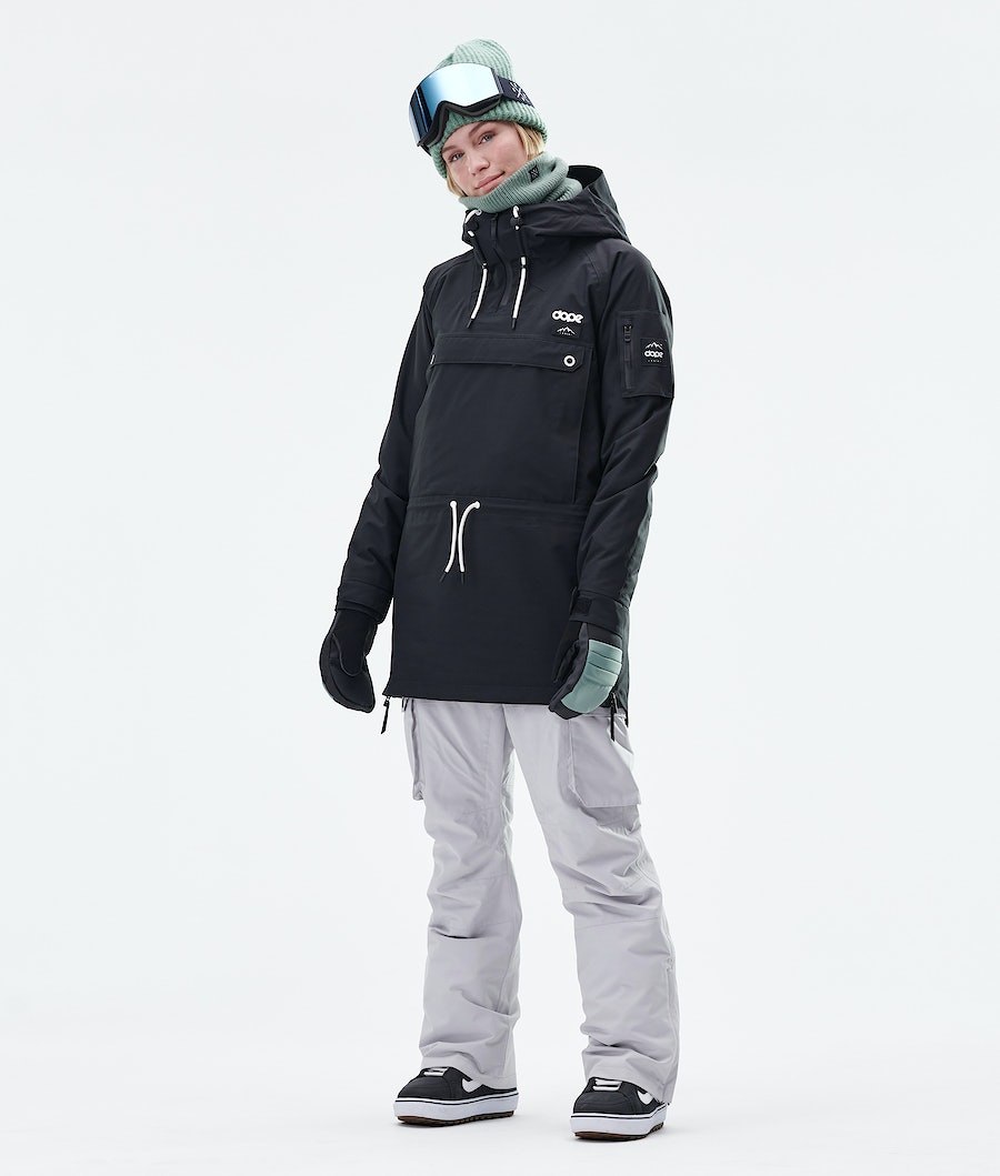 Chaqueta Snowboard Dope Annok Long W Mujer Negras | 543-PGZQVN