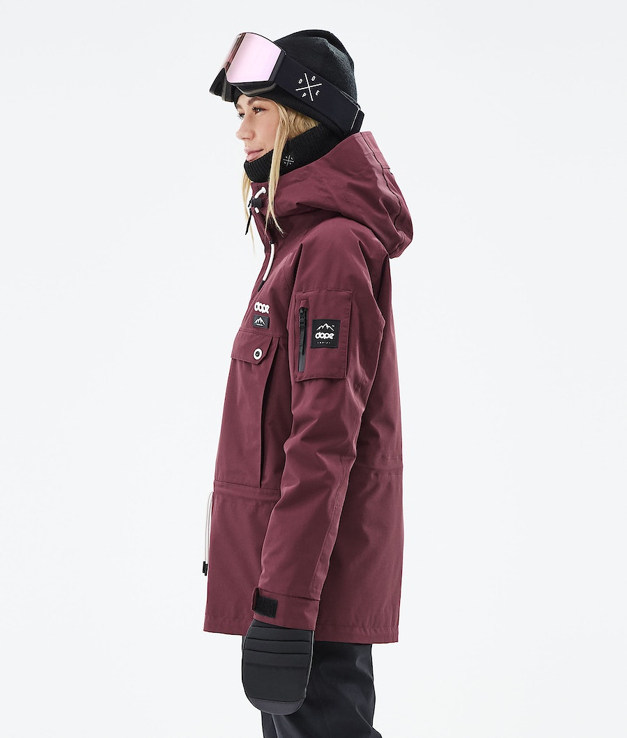 Chaqueta Snowboard Dope Annok W 2021 Mujer Burdeos | 194-KZVRTN